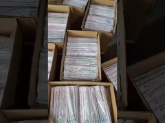 The process of packing individual full paper sleeve chopsticks into cartons