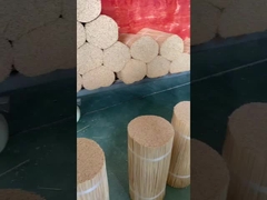 Cutting heads of bamboo sticks