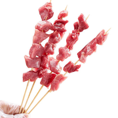 Natural Color Disposable Bamboo Barbecue Sticks Convenient Mildew Proof