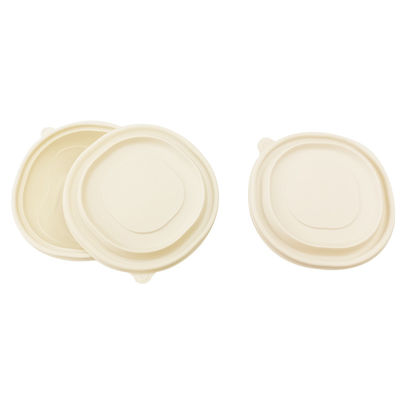 Natural Color Disposable Lunch Box Biodegradable Corn Starch Bowl Portable Leaking Proof
