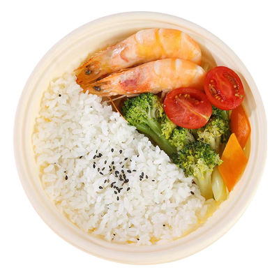 Natural Color Disposable Lunch Box Biodegradable Corn Starch Bowl Portable Leaking Proof