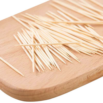 Disposable Bamboo Tooth Picks Hygienic And Single Use Temperature Resistance