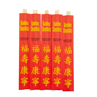 Comfortable To Grip Round Bamboo Chopsticks Water Resistant Natural Bamboo Chopsticks