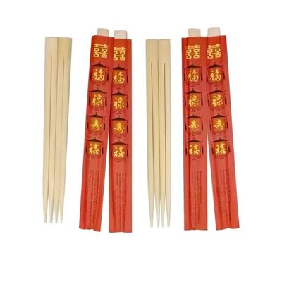 Hygienic Individually Wrapped Chopsticks Single Use Personalized Bamboo Chopsticks