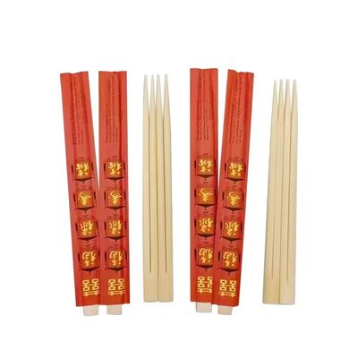 Hygienic Individually Wrapped Chopsticks Single Use Personalized Bamboo Chopsticks