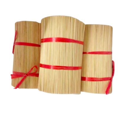 Lightweight Raw Bamboo Sticks Mildew Proof For Making Agarbatti Easy to Use
