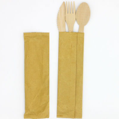 Eco Friendly Disposable Bamboo Cutlery Portable Disposable Tableware Set