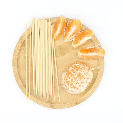Non Stick BBQ Bamboo Sticks Not Coated Bamboo Grilling Skewers Hygienic And Convenient