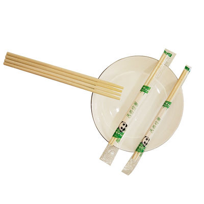 Comfortable To Grip Round Bamboo Chopsticks Water Resistant Natural Bamboo Chopsticks