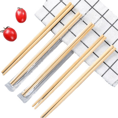 OPP Packing Bamboo Round Disposable Chopstick Custom Natural Color Material Type 100% Natural Moso Bamboo