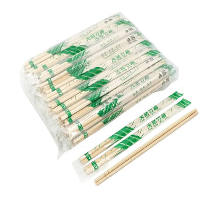 OPP Packing Bamboo Round Disposable Chopstick Custom Natural Color Material Type 100% Natural Moso Bamboo