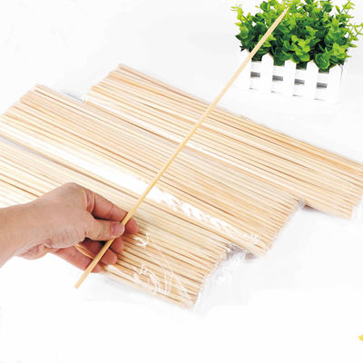 Natural Round Long Bamboo Skewers 12cm Length Multi Purpose Use Hygienic