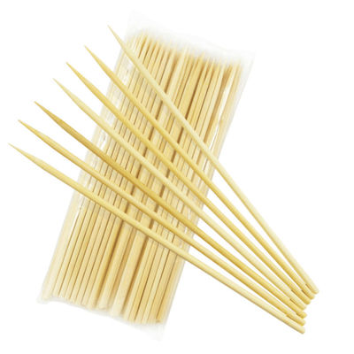 Lightweight Long Bamboo Skewers Portable Bamboo Barbeque Skewers Customizable