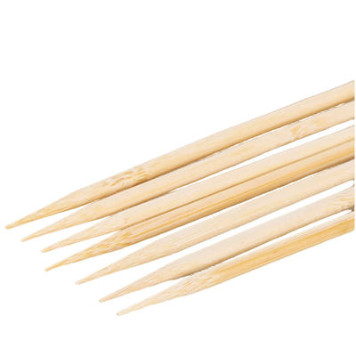 Customized Bamboo Skewers Round Disposable Bamboo Skewers Width 4.0