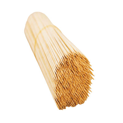 Natural Color Bamboo Skewers Bamboo Roasting Sticks For Camping And Outdoor Cooking