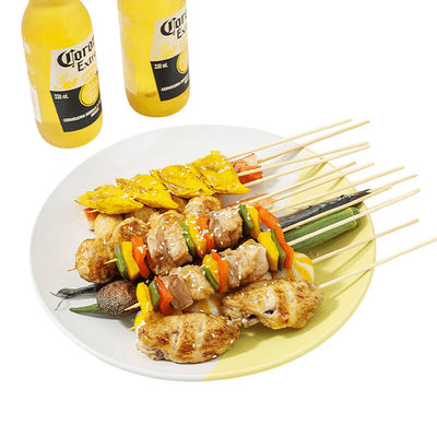 Disposable Bamboo Sticks For Barbecue With 4.0 Width And 50CM Length