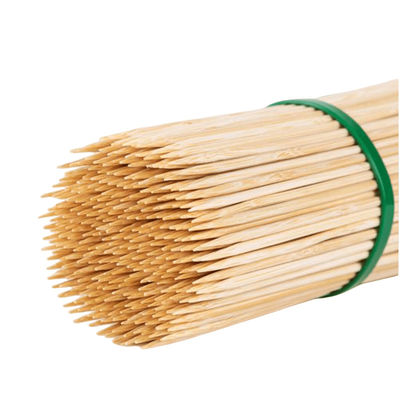 Food Grade BBQ Bamboo Sticks Natural Color Outdoor Bamboo Barbecue Skewers