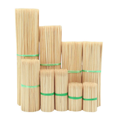 Biodegradable Bamboo Skewers Barbecue Skewer Sticks With Smooth Surface
