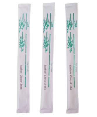 Bamboo chopsticks with Logo print individual full paper sleeve/wrap Sushi Tensoge Chopsticks Chinese disposable bamboo Chopsticks