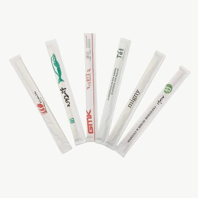 100% Natural Bamboo Japanese-Korean Style Chopsticks Disposable with Sleeves Wholesale Restaurant Fast Food Paper Wrapped Bulk Chopstick Custom Chopsticks