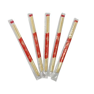 100% Natural Disposable Bamboo Chopsticks Wholesale Restaurant Fast Food Paper Wrapped Bulk Chopstick Custom Chopsticks