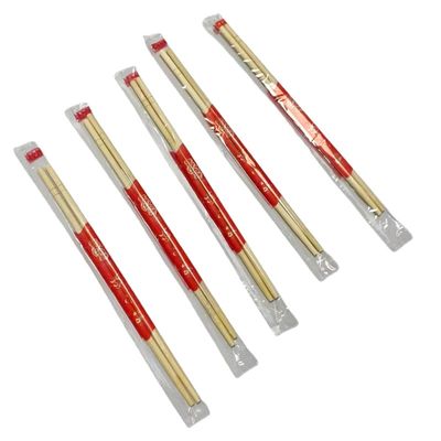 100% Natural Disposable Bamboo Chopsticks Wholesale Restaurant Fast Food Paper Wrapped Bulk Chopstick Custom Chopsticks