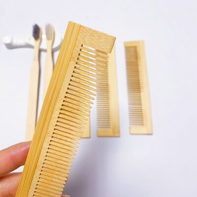 Factory Wholesale Custom Logo Disposable Bamboo Hair Comb Good Quality for Hotel or Travel