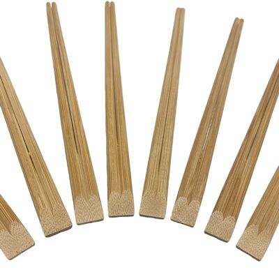 Eco-friendly Bulk Carbonized Bamboo Chopsticks Factory Custom Natural Brown Japanese Style Eco-friendly Made From Natural Bamboo Sushi Stick