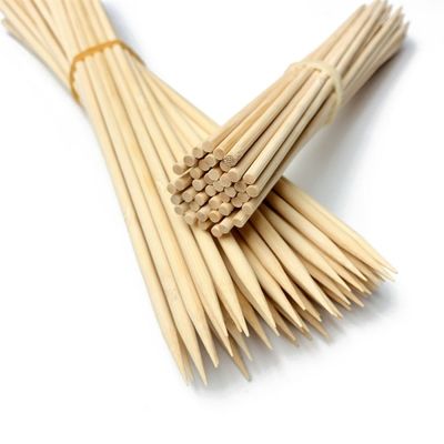 Different Sizes Factory Direct Natural High Quality Steak Disposable Bamboo BBQ Skewer Sticks